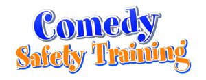 Comedy_safety_training_logo_orange_blu_grey